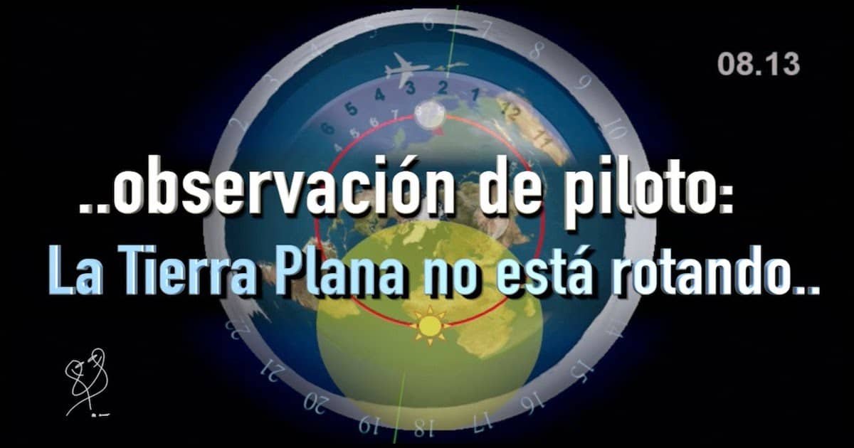 La tierra plana no está rotando