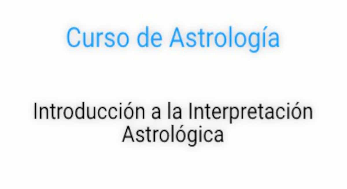 Introducción a la Interpretación Astrológica